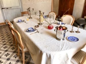 Chateau des Chauvaux table d'hôtes tafel dordogne kasteel hotel bed & breakfast frankrijk chambre blanche